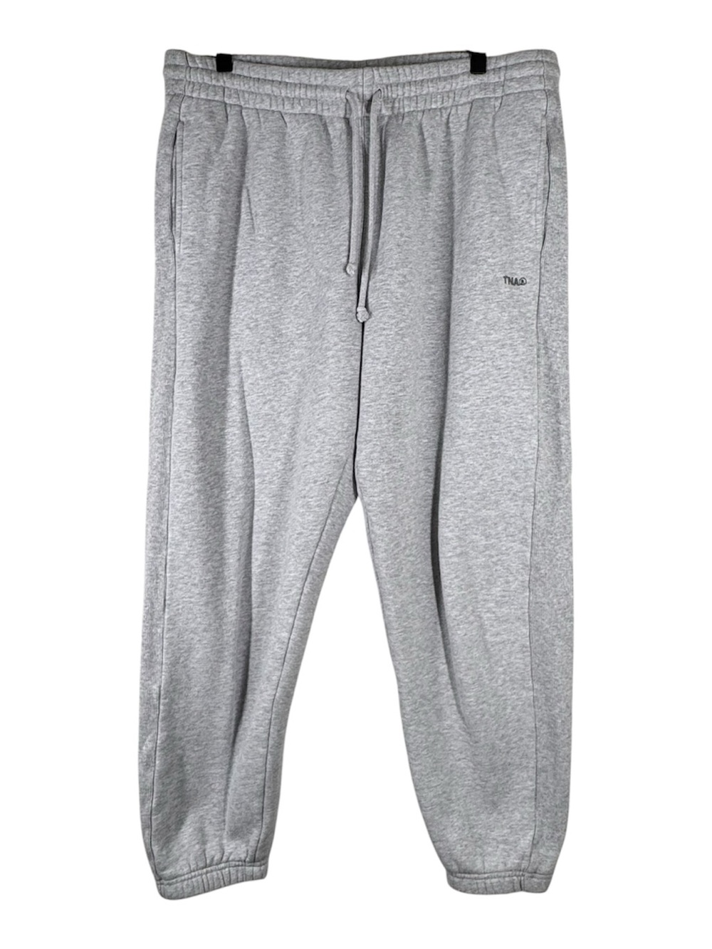 Aritzia TNA Cozy Sweat Fleece Sweatpants Joggers Gray Boyfriend Fit Large